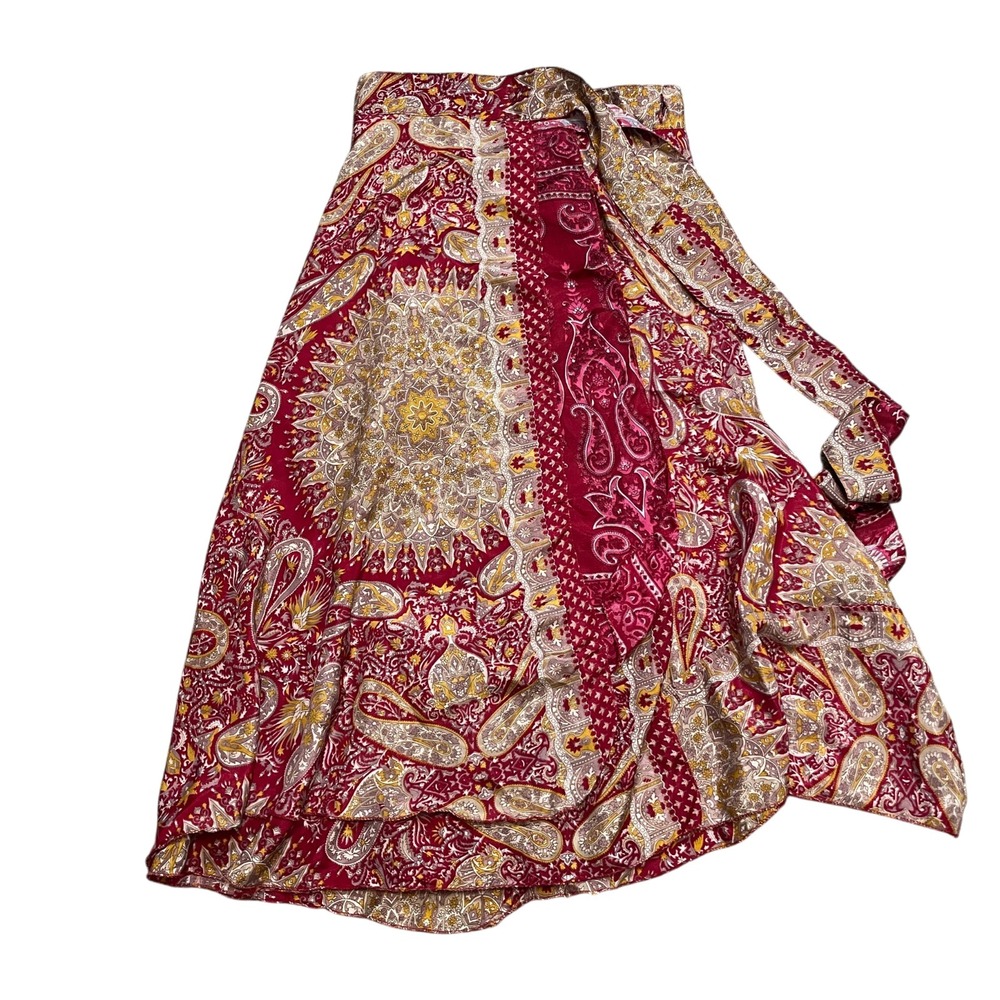 IRIS Large Polyester Wrap Skirt One Size‎ Fits Most Boho Hippie